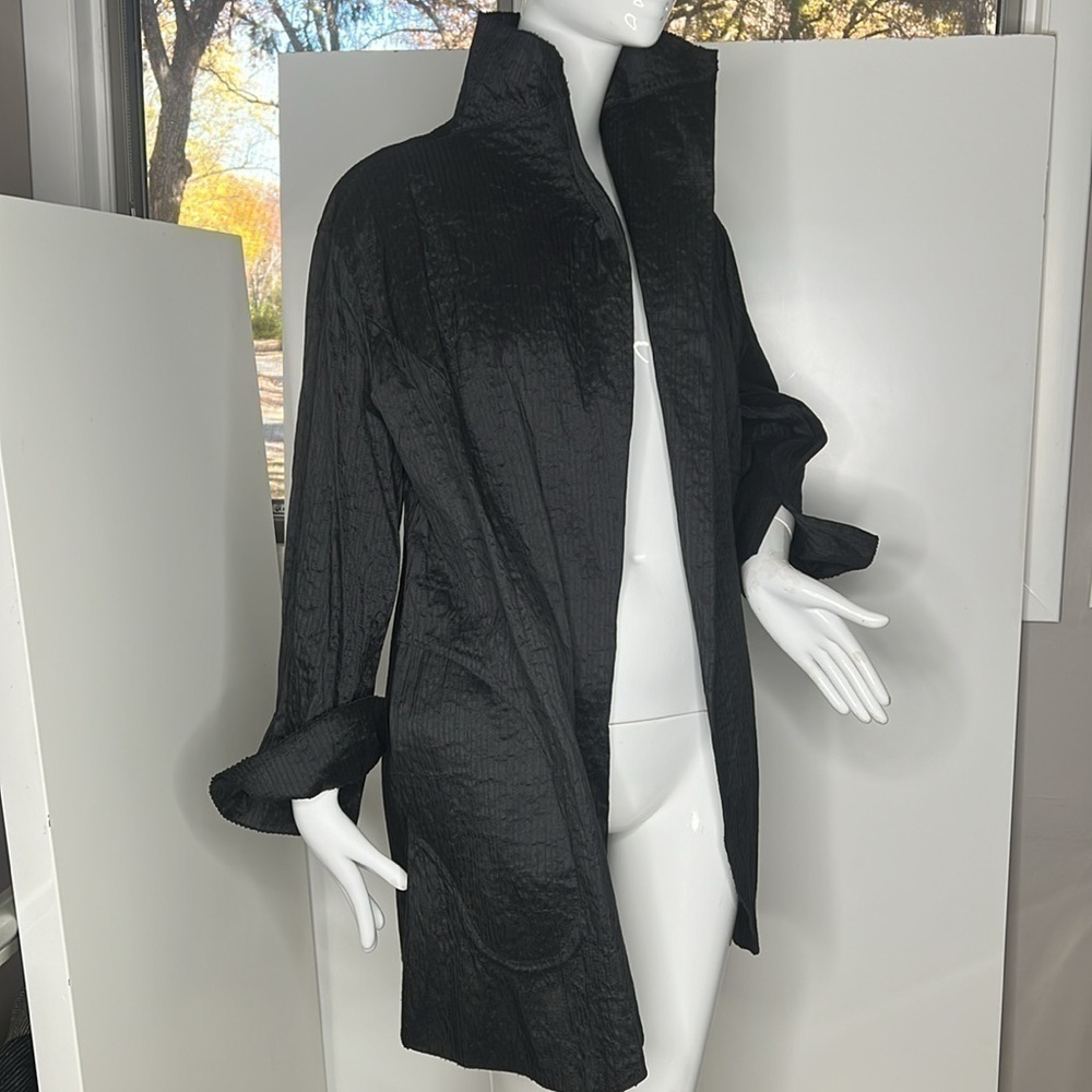 Susan Bradley One Size Open Crushed Silk Jacket